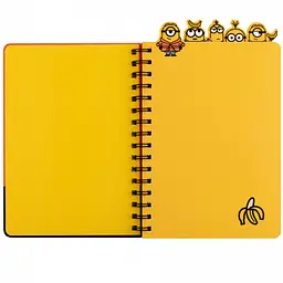 Блокнот Yes Minions А5 cпіраль 80 аркушів з фігурними роздільниками (151778) - мініатюра 2