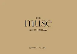 Скетчбук А4/30арк. "MUSE" /PB-GB-030-311/ КРАФТ обкл., склейка гор., 115г/м2 (9/54)