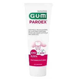Зубная паста GUM PAROEX 0,12% СНХ, уход за десной, активное действие, 75 мл