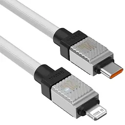 Кабель Baseus CoolPlay Series Fast Charging Cable Type-C to Lightning 20W 1m CAKW000002 White - мініатюра 3