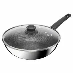 Сковорода Tefal ВОК Emotion+ Power з кришкою 28см (E3411655)