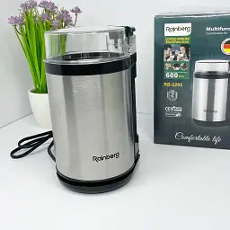 Потужна електрична кавомолка для дому Rainberg RB 2205 600 Вт - мініатюра 4