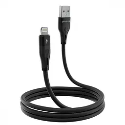 Кабель Proove Soft Silicone USB to Lightning 2.4A (1m) black - мініатюра 2