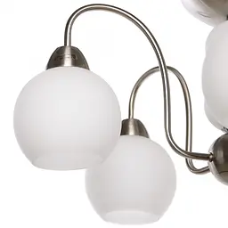 Люстра стельова Brille з абажуром з пультом LED E27 60W PN (LK-265C/5) - мініатюра 5