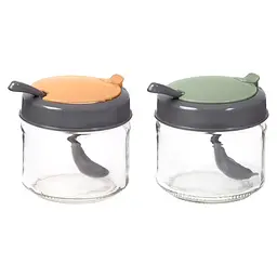 Спецовница Herevin 2024 Colours Conical Spice Jar Mix с ложкой 0.3 л в ассортименте (131018-150)