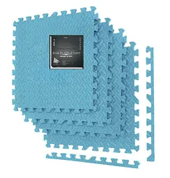 Мат-пазл (ластівчин хвіст) PowerPlay EVA Puzzle Mat 120 x 120 x 1.2 cм Блакитний (PP_4414_Light_Blue) - мініатюра 1
