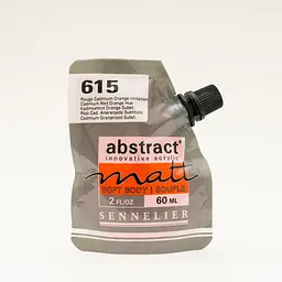 Акрилова фарба Sennelier Abstract, дой-пак, 60 мл, матова, Кадмій Червоно-помаранчевий (Cadmium Red Orange Hue)
