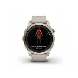 Смарт-годинник Garmin Fenix 7S Sapphire Solar Soft Gold w. Light Sand Band (010-02776-14/15) - мініатюра 6