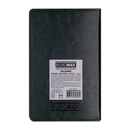 Щоденник недатований Buromax Salerno A6 штучна шкіра 336 сторінок зелений (BM.26030-04) - мініатюра 2