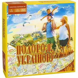 Настільна гра "Подорож Україною" на укр. Мови Arial 6х25х25 см det0010276