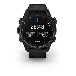 Спортивний годинник Garmin Descent Mk3i – 43 mm Carbon Gray DLC Titanium w. Black Silicone Band (010-02753-10/11) - мініатюра 8