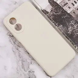 Силіконовий чохол Candy Full Camera для Oppo A38 / A18 Бежевий / Antique White - мініатюра 2