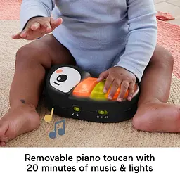 Дитячий ігровий центр Fisher-Price Jumperoo з підсвічуванням та звуком / Розвиваючий ігровий джемпер Бежевий - мініатюра 5