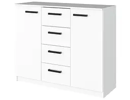 Комод у вітальню MebelStar 4+2 120x45x99 см Аляска білий (MBS-1039)
