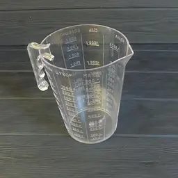 Стакан мірний пластмасовий з ручкою для харчових продуктів 1250 мл Прозорий 81710 - мініатюра 4