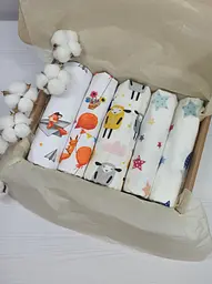 Пелюшки a.l.babybox Звірі в літаку Різнокольоровий (NA 18206193)