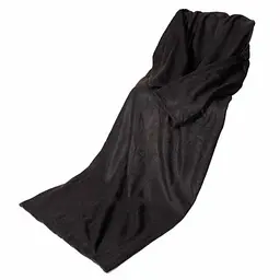 Теплий плед із рукавами флісовий Ковдра-плед унісекс Snuggie 140х190 см чорного кольору
