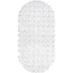 Килимок для ванної Eco Fabric Камінці 66х34 см прозоро-білий (6634-001)