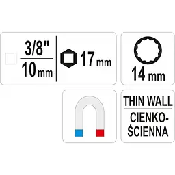 Торцева головка Yato YT-38510 - мініатюра 3