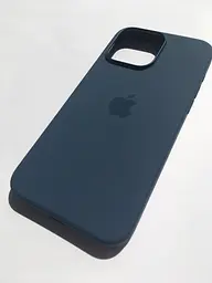 Оригінальний силіконовий чохол для iPhone 15 Pro Max Apple Silicone Case with MagSafe Storm Blue MT1P3ZM/A - мініатюра 4