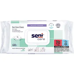 Серветки вологі для догляду за шкірою Seni Care Classic  68 шт.