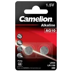 Батарейка Camelion AG10 / LR54 Alkaline х 2 (AG10-BP2)