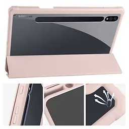 Чохол TPUCristal SlimTPU Spen holder Samsung Galaxy Tab S9/S9 Fe Світло-рожевий - мініатюра 2