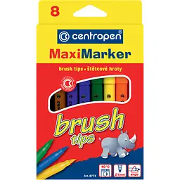 Фломастери 8773 Brush, набір 8 шт. 8773/08