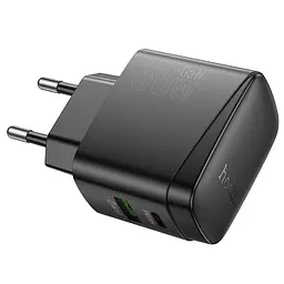 МЗП Hoco CS61A Bright PD30W+QC3.0 (1USB-A/1C) Black - мініатюра 3