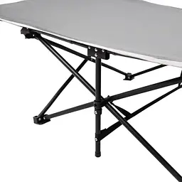 Ліжко розкладне туристичне Yiwu 185x60x50 см із сталевим каркасом розкладачка складна для дачі кемпінгу риболовлі SJ-0033G - мініатюра 3