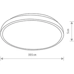 Світильник Nowodvorski 10971 Agnes Round Led Pro 1x22W 3000K 1600Lm IP44 Bk - мініатюра 2