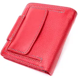Шкіряний яскравий гаманець з монетницею ST Leather 19453 червоний - мініатюра 5