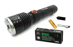 Ручний ліхтар BL-P07-P50 zoom + microUSB 18650 (3xAAA) 5 режимів - мініатюра 2