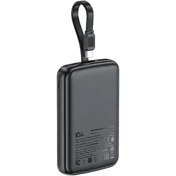 УМБ Acefast 10000mAh 22.5W PD,QC3.0 2xUSB-C,USB-A, with build Type-C cable, M13 Black - мініатюра 4