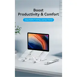 Підставка до ноутбука Vention Laptop X-type Stand Silver Aluminum Alloy (KDMI0) - мініатюра 3