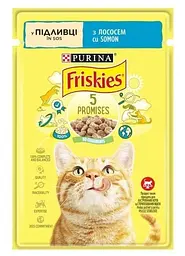 Вологий корм для котів Friskies з лососем у підливці 85 г