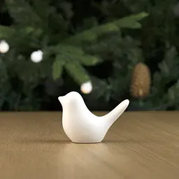 Декоративна статуетка MBM My Home Пташка біла (DH-ST-30 S WHITE) - мініатюра 4