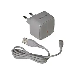 Адаптер мережевий KONI Strong Type-C cable KS71Q 3A набір білий - мініатюра 2