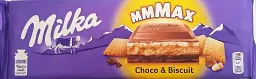 Шоколад Milka MMMAХ Choco & Biscuit з шоколадом та бісквітом 300 г