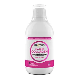 Морський колаген, Marine Collagen, смак апельсина, 450 мл Biotus vit0001363