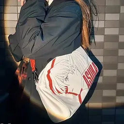 Сумка через плече Євангеліон Аска Ленглі Сорью Evangelion Asuka Langley Souryuu 40x22x10 см - мініатюра 2