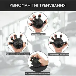Еспандер для пальців Good Idea з двома рівнями навантаження із силікону та металу 12х9.5х7 см рожевий - мініатюра 3