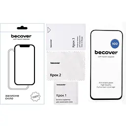 Захисне скло BeCover для Google Pixel 8a 10D Black (711491) - мініатюра 2