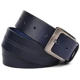 Ремінь шкіряний синій з рядком LIMARY 4х120 см acs0032083 - мініатюра 5