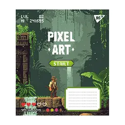 Зошит Yes Pixel art 12 аркушів лінія (767228), в асортименті - мініатюра 5