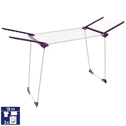 Сушарка для білизни підлогова Casa Si Winner 18m White/Purple (CS92269) - мініатюра 3