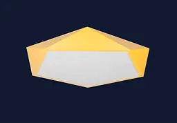 Люстра стельова LED Levistella 752L77 YELLOW, 70W, жовтий акрил і метал, сучасний стиль - мініатюра 2