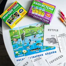 Набір тематичних карток "Екосистеми" 13169003 для дітей 4-6 років - мініатюра 6