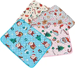 Багаторазова пелюшка Derby Christmas Pattern Washable Reusable Dog Pee Pad Blue 90х180 см