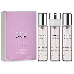 Chanel Chance Eau Tendre 20 мл * 3 шт REFILL туалетна вода